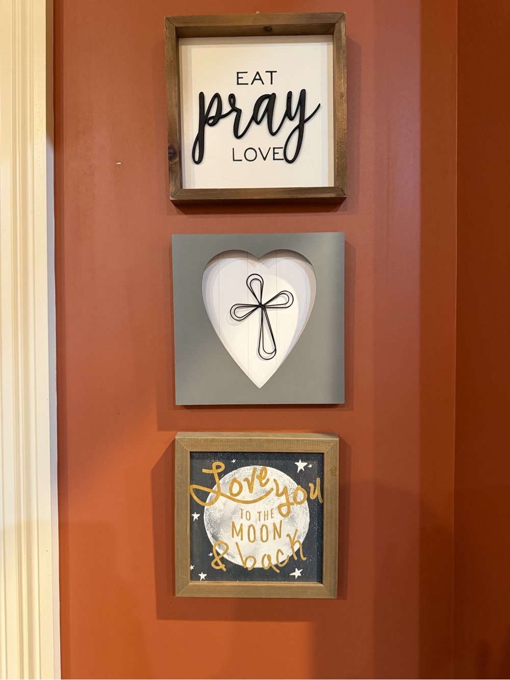Set of 3 Framed Wall Art - Neutral & Mustard Accents